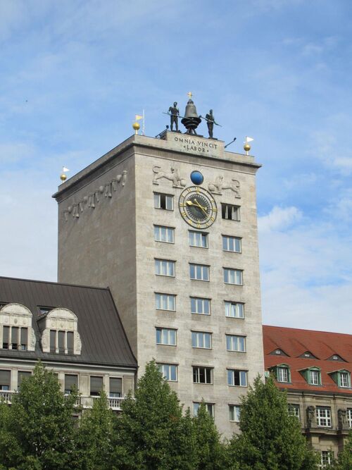 Kroch-Hochhaus Leipzig - Ägyptisches Museum - Originalgröße